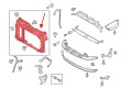 FORD FIESTA MK7 VII 2008-2012 PRZED FACELIFTINGIEM PAS PRZEDNI WZMOCNIENIE 8V51A16E146AE