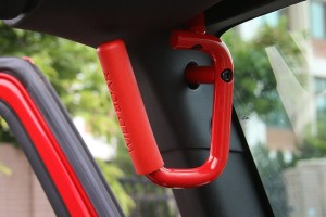 JEEP WRANGLER JK 2007-2018 UCHWYTY OFF ROAD CZERWONE KOMPLET