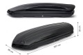 BOX DACHOWY BAGAŻNIK KUFER NA DACH 420L MODEL NOMAD CZARNY