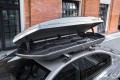 BOX DACHOWY BAGAŻNIK KUFER NA DACH 420L MODEL LONDON SREBRNY