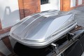BOX DACHOWY BAGAŻNIK KUFER NA DACH 360L MODEL ROMA SREBRNY
