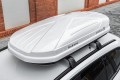 BOX DACHOWY BAGAŻNIK KUFER NA DACH 450L MODEL MADRID BIAŁY