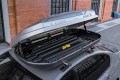 BOX DACHOWY BAGAŻNIK KUFER NA DACH 450L MODEL MADRID SREBRNY