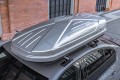 BOX DACHOWY BAGAŻNIK KUFER NA DACH 450L MODEL MADRID SREBRNY