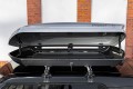 BOX DACHOWY BAGAŻNIK KUFER NA DACH 390L MODEL VIENNA SREBRNY