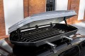 BOX DACHOWY BAGAŻNIK KUFER NA DACH 390L MODEL VIENNA SREBRNY