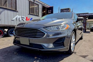 FORD FUSION MK2 II 2018-2020 PO DRUGIM FACELIFTINGU LISTWA KRATKI ZDERZAKA CZARNA LEWA  KS7315A299BCW