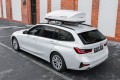 BOX DACHOWY BAGAŻNIK KUFER NA DACH 450L MODEL MILANO BIAŁY
