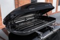 BOX DACHOWY BAGAŻNIK KUFER NA DACH 450L MODEL MILANO CZARNY