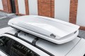 BOX DACHOWY BAGAŻNIK KUFER NA DACH 450L MODEL PIONIER BIAŁY