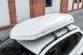 BOX DACHOWY BAGAŻNIK KUFER NA DACH 450L MODEL PIONIER BIAŁY