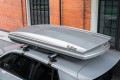 BOX DACHOWY BAGAŻNIK KUFER NA DACH 450L MODEL PIONIER SREBRNY