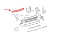 TOYOTA HIGHLANDER III XU50 2013-2019 ALUMINIOWA BELKA WZMOCNIENIE TYLNEGO ZDERZAKA 520230E010