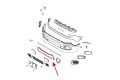 JEEP RENEGADE I BU 2015-2023 TRAILHAWK PRZED LIFTINGIEM RAMKA ATRAPY W ZDERZAK PRZEDNI 5XB47XS9AA