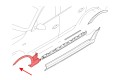 BMW X3 E83 2003-2010 LISTWA PRZEDNIEGO BŁOTNIKA LEWA 51713405817