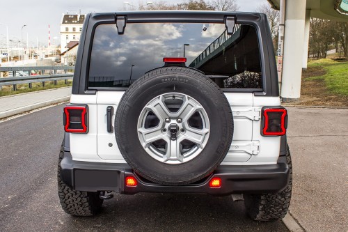 JEEP WRANGLER JL 2018+ ZDERZAK TYLNY RUBICON STALOWY BEZ PDC