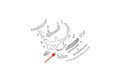 MERCEDES GLC X253 C253 2015-2019 PRZED FACELIFTINGIEM ŚLIZG PRZEDNIEGO ZDERZAKA PRAWY A2538857800