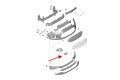 FORD ECOSPORT MK2 II 2012-2017 PRZED FACELIFTINGIEM CHROMOWANA NAKŁADKA HALOGENU PRAWA CN1515B216