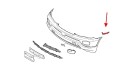 BMW X5 E53 2003-2006 PO FACELIFTINGU ŚLIZG PRZEDNIEGO ZDERZAKA LEWY 51117116667