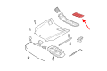MERCEDES GL X164 2006-2012 KRATKA WLOTU POWIETRZA MASKI LEWA A1648804305