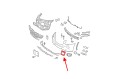 MERCEDES GL X164 2006-2009 PRZED FACELIFTINGIEM RAMKA LAMPY PRZECIWMGIELNEJ KRATKA PRZEDNIEGO ZDERZAKA LEWA A1648855523