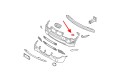 BMW X3 E83 2006-2010 PO FACELIFTINGU ZAŚLEPKA SPRYSKIWACZA REFLEKTORA LEWA 61673416175