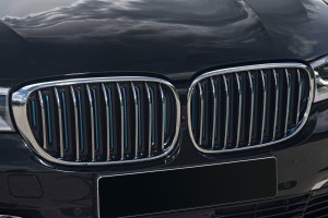 BMW SERIA 7 G11 G12 2015-2019 PRZED FACELIFTINGIEM OSŁONA KRATKI PRZEDNIEGO ZDERZAKA NERKI POD KAMERĘ 51137347382