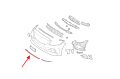 MERCEDES C-CLASS W205 2019-2021 PO FACELIFTINGU CHROMOWANA LISTWA PRZEDNIEGO ZDERZAKA A2058858802
