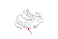 BMW SERIA 5 F10 2014-2017 PO FACELIFTINGU CHROMOWANA LISTWA ODBLASKU TYLNEGO PRAWA 51127341676