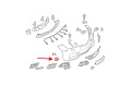 MERCEDES E-CLASS C207 2010-2014 PRZED FACELIFTINGIEM ZAŚLEPKA SPRYSKIWACZA REFLEKTORA PRAWA A2078800205