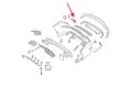 MERCEDES GLK X204 2012-2015 PO FACELIFTINGU ZAŚLEPKA HAKA HOLOWNICZEGO TYLNEGO ZDERZAKA A2048856223