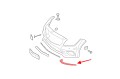 MERCEDES CLS C218 2014-2018 PO FACELIFTINGU CHROMOWANA LISTWA PRZEDNIEGO ZDERZAKA LEWA A2188851574
