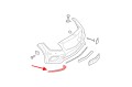 MERCEDES CLS C218 2014-2018 PO FACELIFTINGU CHROMOWANA LISTWA PRZEDNIEGO ZDERZAKA PRAWA A2188851674