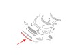 MERCEDES GLC X253 C253 2015-2019 PRZED FACELIFTINGIEM CZARNA LISTWA PRZEDNIEGO ZDERZAKA ŚRODKOWA A2538854500