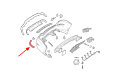 MERCEDS GLK X204 2012-2015 PO FACELIFTINGU ODBLASK TYLNEGO ZDERZAKA PRAWY A2048200474