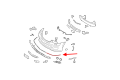 MERCEDES S-CLASS W221 2005-2013 CHROMOWANA LISTWA PRZEDNIEGO ZDERZAKA LEWA A2218850121