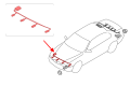 BMW SERIA 5 E61N 2007-2010 PO FACELIFTINGU WIĄZKA PRZEWODÓW PARKOWANIA PDC 61129122274