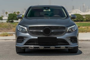 MERCEDES GLC COUPE C253 2015-2019 PRZED LIFTINGIEM GRILL DIAMOND CZARNY Z KAMERĄ 
