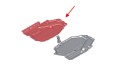 BMW X5 F15 2013-2018 MATERIAŁOWA OSŁONA TYLNA PRAWA 51757158405