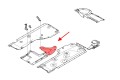 BMW SERIA 3 E91 2004-2011 MATERIAŁOWA OSŁONA PODWOZIA ŚRODKOWA TYLNA 51757163563