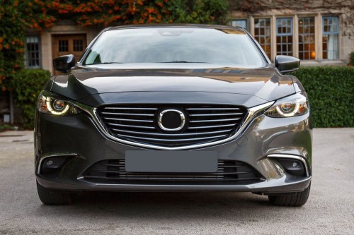 MAZDA 6 III GJ 2014-2018 PO PIERWSZYM LIFTINGU ZDERZAK PRZEDNI POD LAMPY LED GMN350031BBB