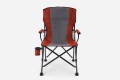 SKŁADANE KRZESŁO TURYSTYCZNE Z OPARCIEM SZARO-BORDOWE