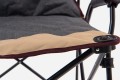 SKŁADANE KRZESŁO TURYSTYCZNE Z OPARCIEM SZARO-BEŻOWE