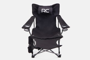 SKŁADANE KRZESŁO TURYSTYCZNE Z ORGANIZEREM CZARNE 