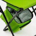 SKŁADANE KRZESEŁKO TURYSTYCZNE  Z TORBĄ TERMICZNĄ ZIELONE