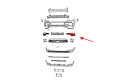 JEEP COMPASS II MP 2020+ PO FACELIFTINGU KRATKA PRZEDNIEGO ZDERZAKA ZAŚLEPKA HALOGENU LEWA 6ZH33TZZAA