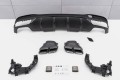 MERCEDES GLE W166 2015-2019 DYFUZOR TYLNY ZESTAW STYLIZUJĄCY NA AMG GLE63