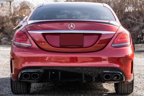 MERCEDES C-CLASS W205 2014-2021 DYFUZOR TYLNY Z PDC ZESTAW STYLIZUJĄCY NA AMG C43