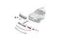 VOLKSWAGEN TOUAREG II 7P 2014-2018 PO FACELIFTINGU KRATKA PRZEDNIEGO ZDERZAKA LEWA 7P6853665B