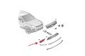 VOLKSWAGEN TOUAREG II 7P 2014-2018 PO FACELIFTINGU KRATKA PRZEDNIEGO ZDERZAKA PRAWA 7P6853666B